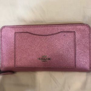 Pink Coach Wallet